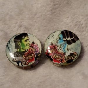 1 inch Frankenstein plugs
